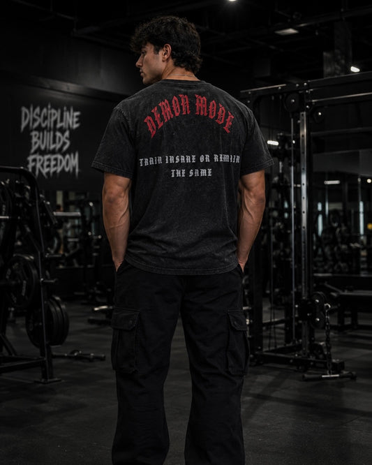TRAIN INSANE OR REMAIN THE SAME OVER SIZE TEE